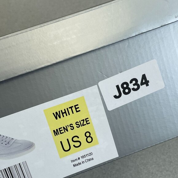 NEW Perry Ellis Men's US 8 White Sneakers Lace-Up Low Top - Picture 6 of 6